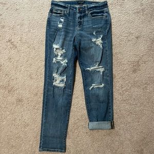 NWOT Judy Blue beach splashed boyfriend jeans